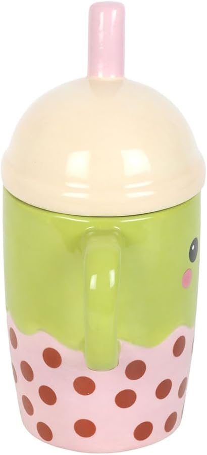 Kawaii Bubble Tea Lidded Mug - Image 5