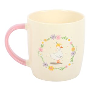 Floral Duck Mug – Cute Cottagecore Duck Cup