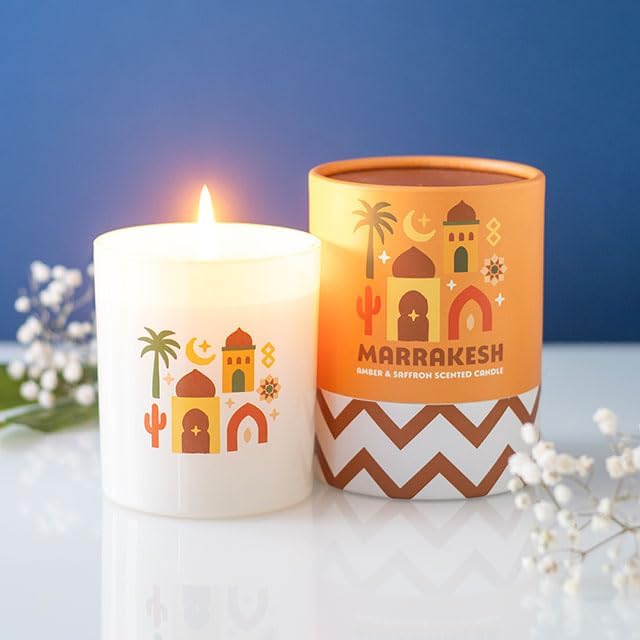 Marrakesh Amber & Saffron Scented Candle - Image 2