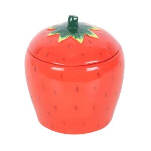 Strawberry Shaped Candle Jar – Strawberry Scented Ceramic Candle