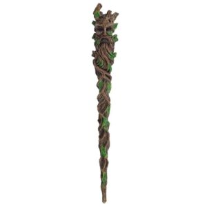 Exquisite Brown & Green Man of The Wood Resin Wand