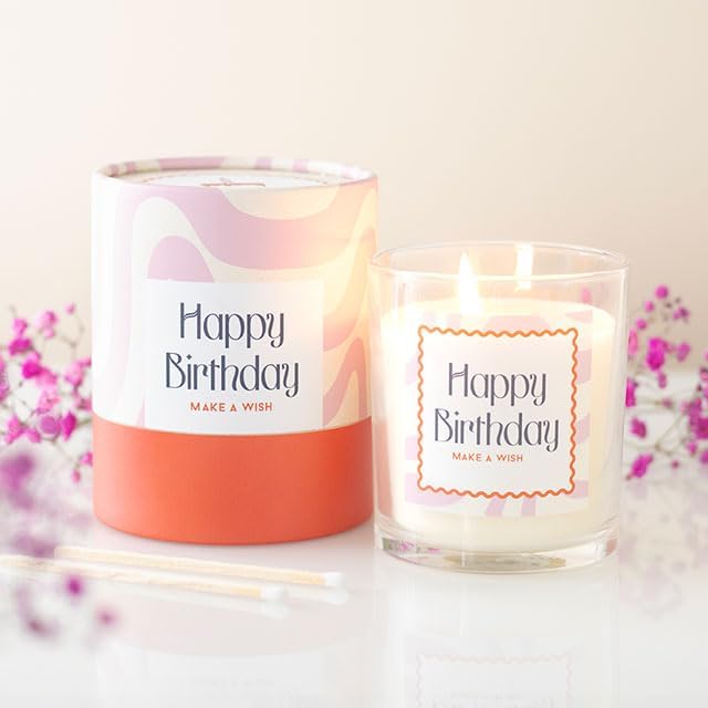 Happy Birthday Vanilla Cake Scented Candle - Image 2