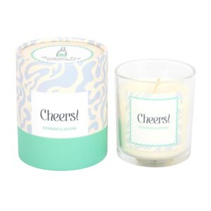 Cheers Congratulations Champagne Fizz Candle - Celebration Gift