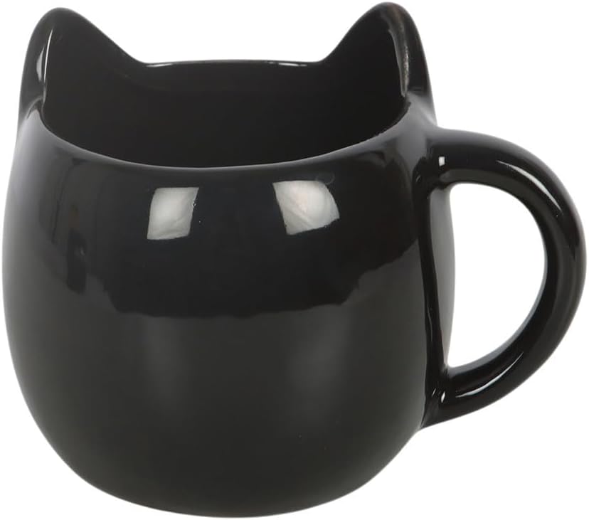 Magick Black Cat Face Mug - Novelty Ceramic Tea Coffee Cup - Image 4
