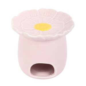 Pink Daisy Oil Burner Ceramic Fragrance Oil Burner and Wax Warmer