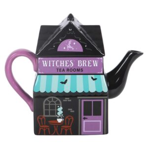 Witches' Brew Tea Room Teapot – Halloween Ceramic Teapot