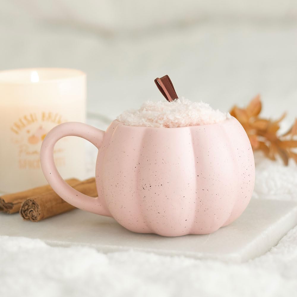 Pink Pumpkin Mug and Socks Set - Image 3