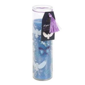 Lavender Scented Tube Candle with Mystical Forest Design