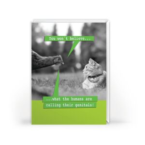 Funny Animal Birthday Card – Humans Joke Vintage Humour