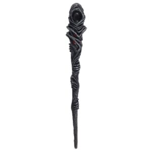 Dark Grim Reaper Wand – Gothic Resin Spellcasting Wand