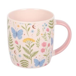 Luna Bloom Floral Print Mug - Fine Bone China