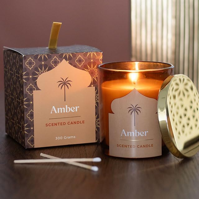 Arabian Nights Amber Scented Candle - 52 Hour Burn - Image 5