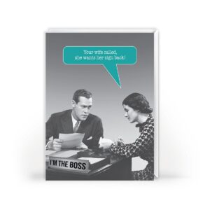 Funny Boss Birthday Card – Wife Wants Her Sign Back Blank Inside