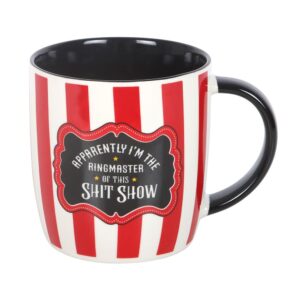 Red Striped Ringmaster Mug – Funny Circus Style Mug