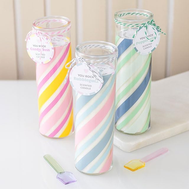 Candy Stripe Bubblegum Tube Candle - Image 3