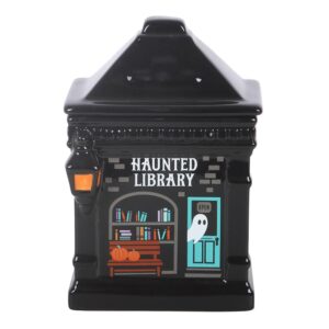 Haunted Library Oil Burner - Unique Wax Melter for Aromatherapy