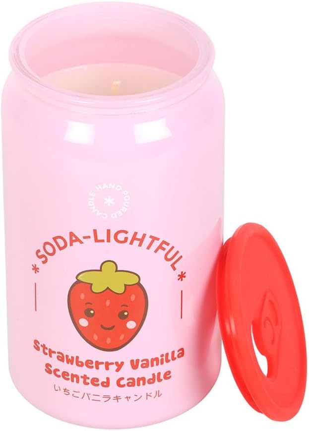 Strawberry Vanilla Soda Can Scented Candle - Image 4