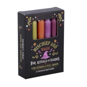 Mischief and Magic Spell Candles -12 Unscented Ritual Candles