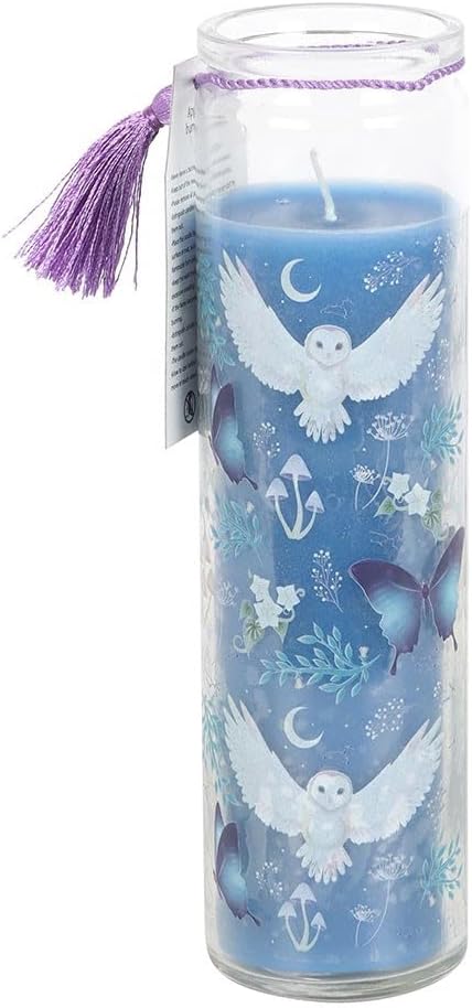 Lavender Scented Tube Candle with Mystical Forest Design - Image 3