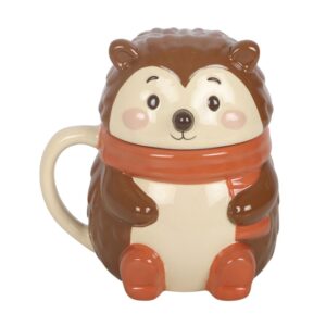 Hazel Hedgehog Lidded Mug Creature Comforts Collection