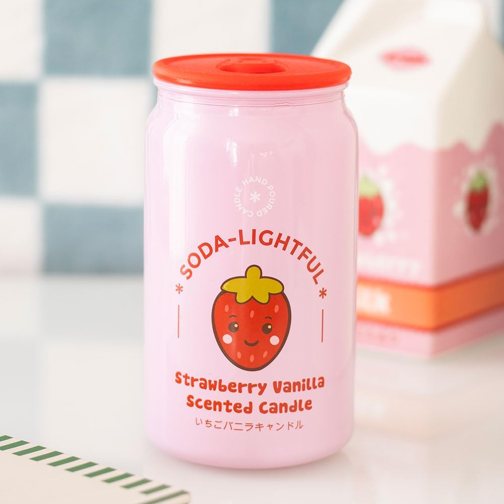 Strawberry Vanilla Soda Can Scented Candle - Image 2