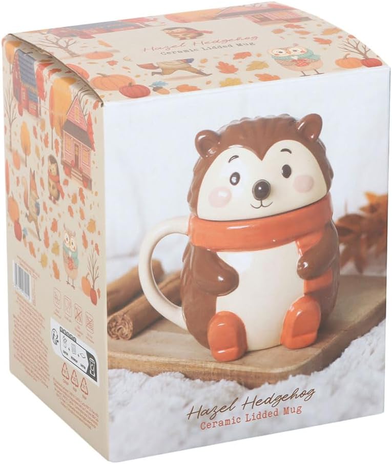 Hazel Hedgehog Lidded Mug Creature Comforts Collection - Image 3