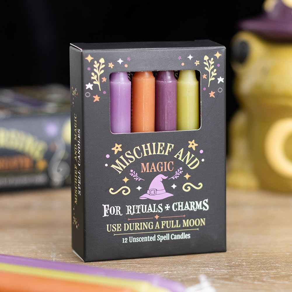 Mischief and Magic Spell Candles -12 Unscented Ritual Candles - Image 2