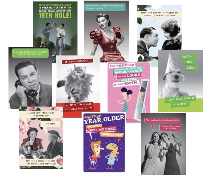 Funny Birthday Card Multipack of 10 - Image 3
