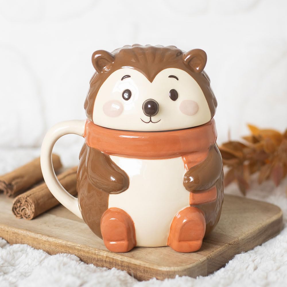 Hazel Hedgehog Lidded Mug Creature Comforts Collection - Image 2