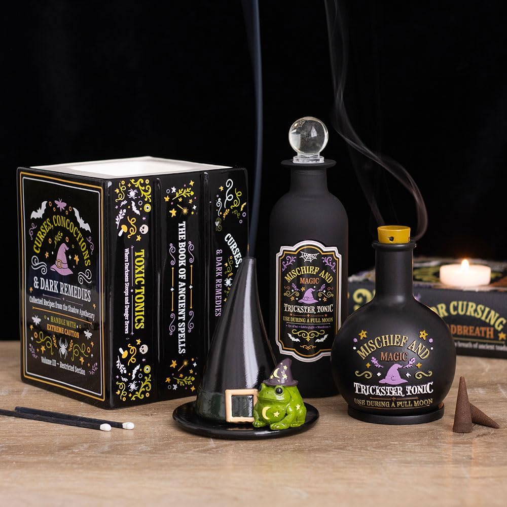 Witch's Apothecary Book Shaped Oil Burner and Wax Warmer - Image 4