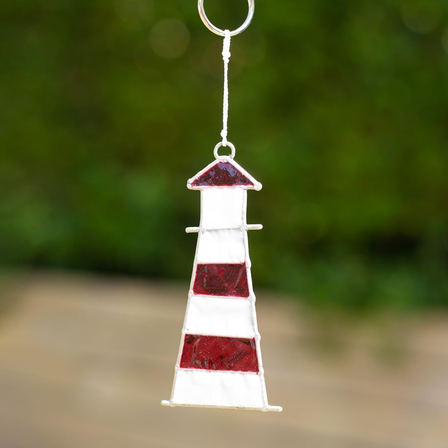 Charming Lighthouse Suncatcher Resin Seaside Homeware - Image 3