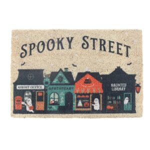 Spooky Street Doormat Halloween Indoor Outdoor Welcome Mat