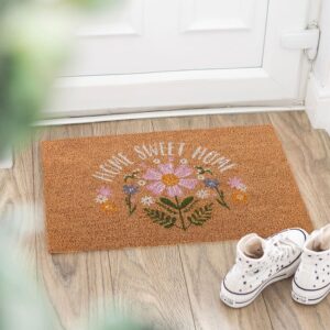 Natural Daisy Home Sweet Home Doormat - Indoor Outdoor Mat