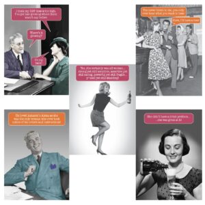 Funny Birthday Cards Multipack of 5 – Retro Designs