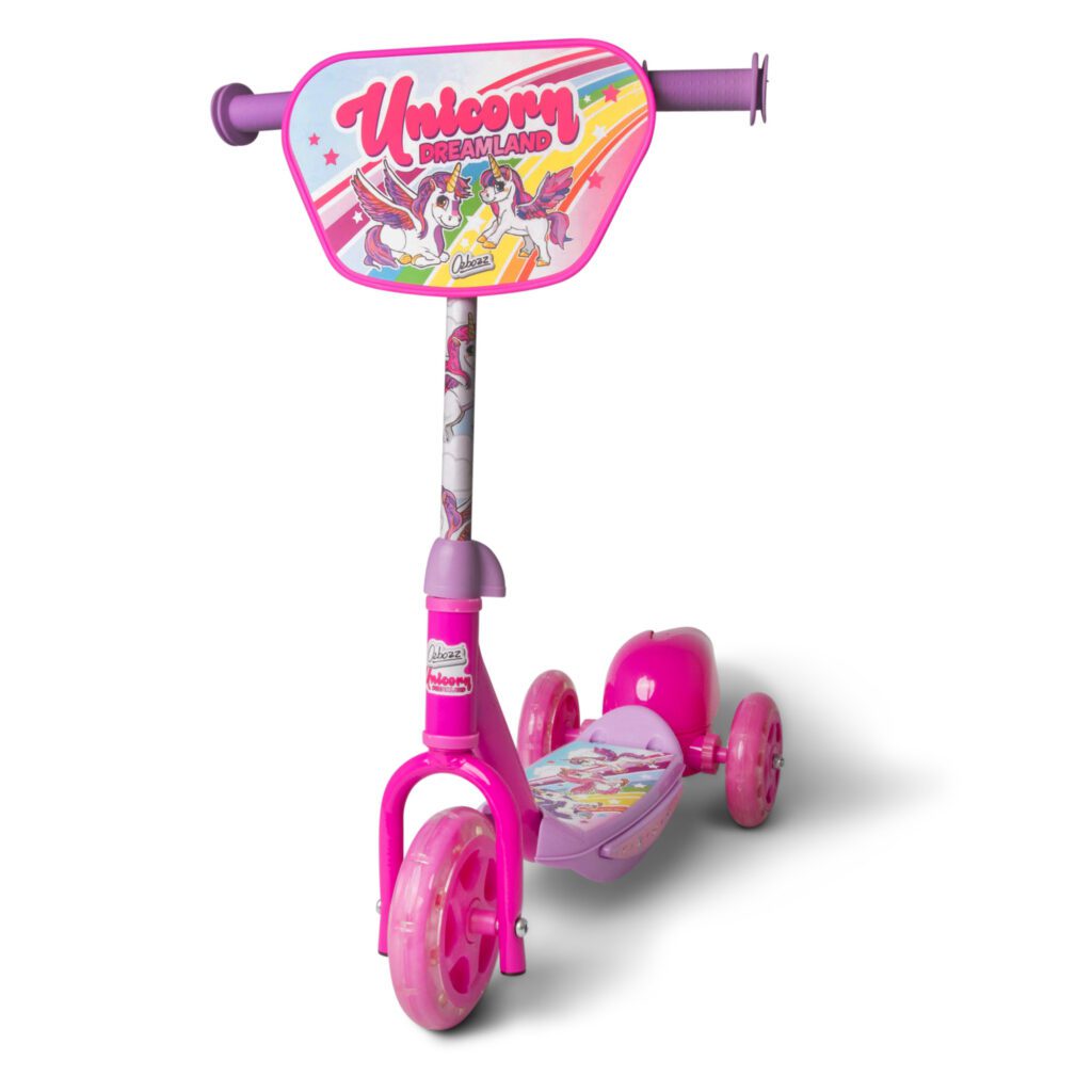 Unicorn Bubble Scooter — 3 Wheel Kids Scooter with Bubble Machine