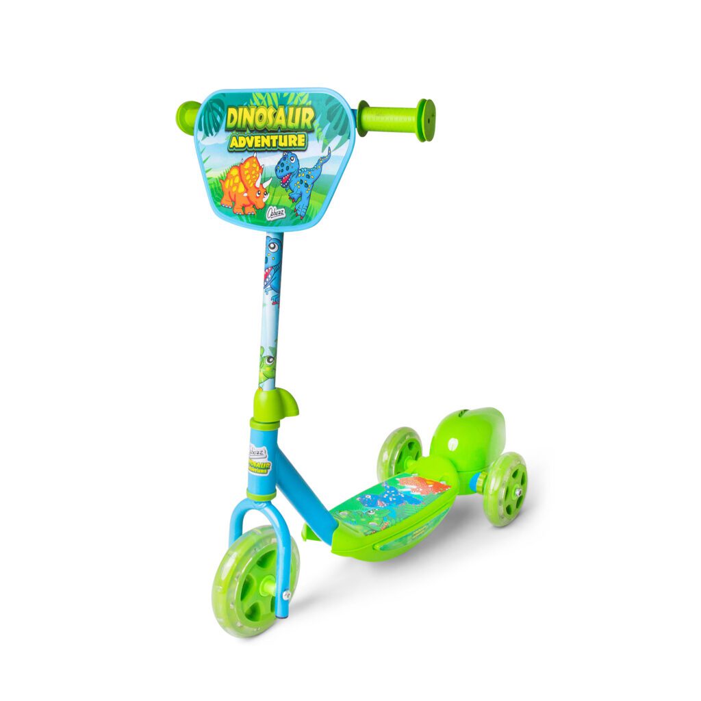 Dinosaur Bubble Scooter 3 Wheel Kids Scooter with Bubble Machine