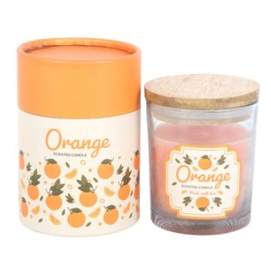 Orange Scented Candle – Fresh Citrus Home Fragrance