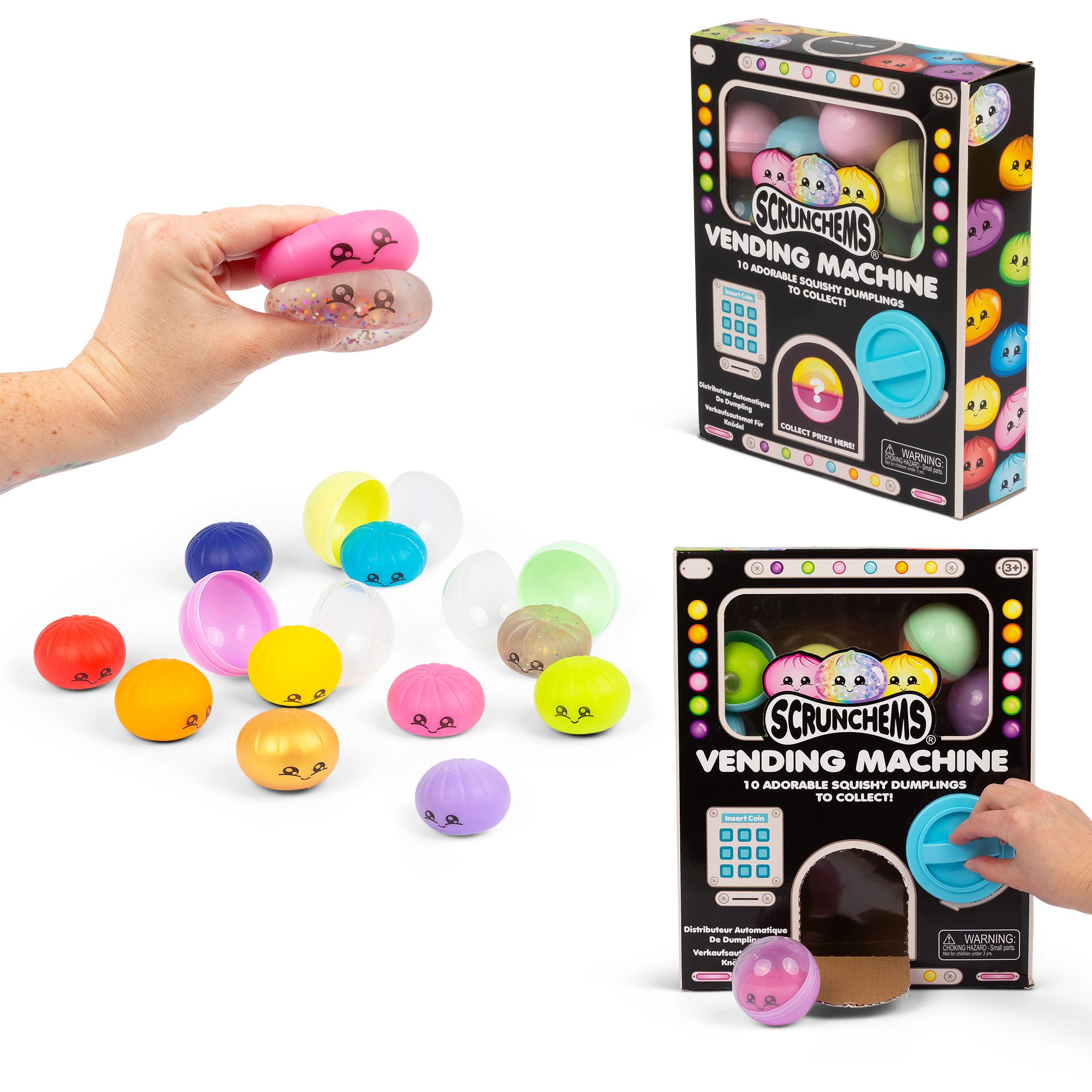 Scrunchems Dumpling Vending Machine – 10 Collectible Squishy Toys - Image 8