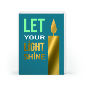 Let Your Light Shine – Gold Foil Diwali Greeting Card