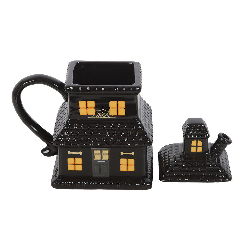 Black Haunted House Mug – 480ml Ceramic Mug - Image 5