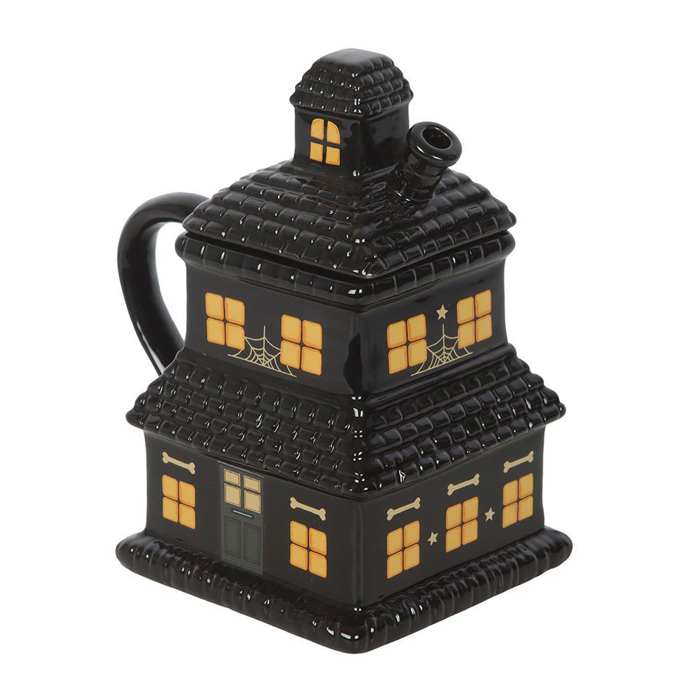 Black Haunted House Mug – 480ml Ceramic Mug - Image 4