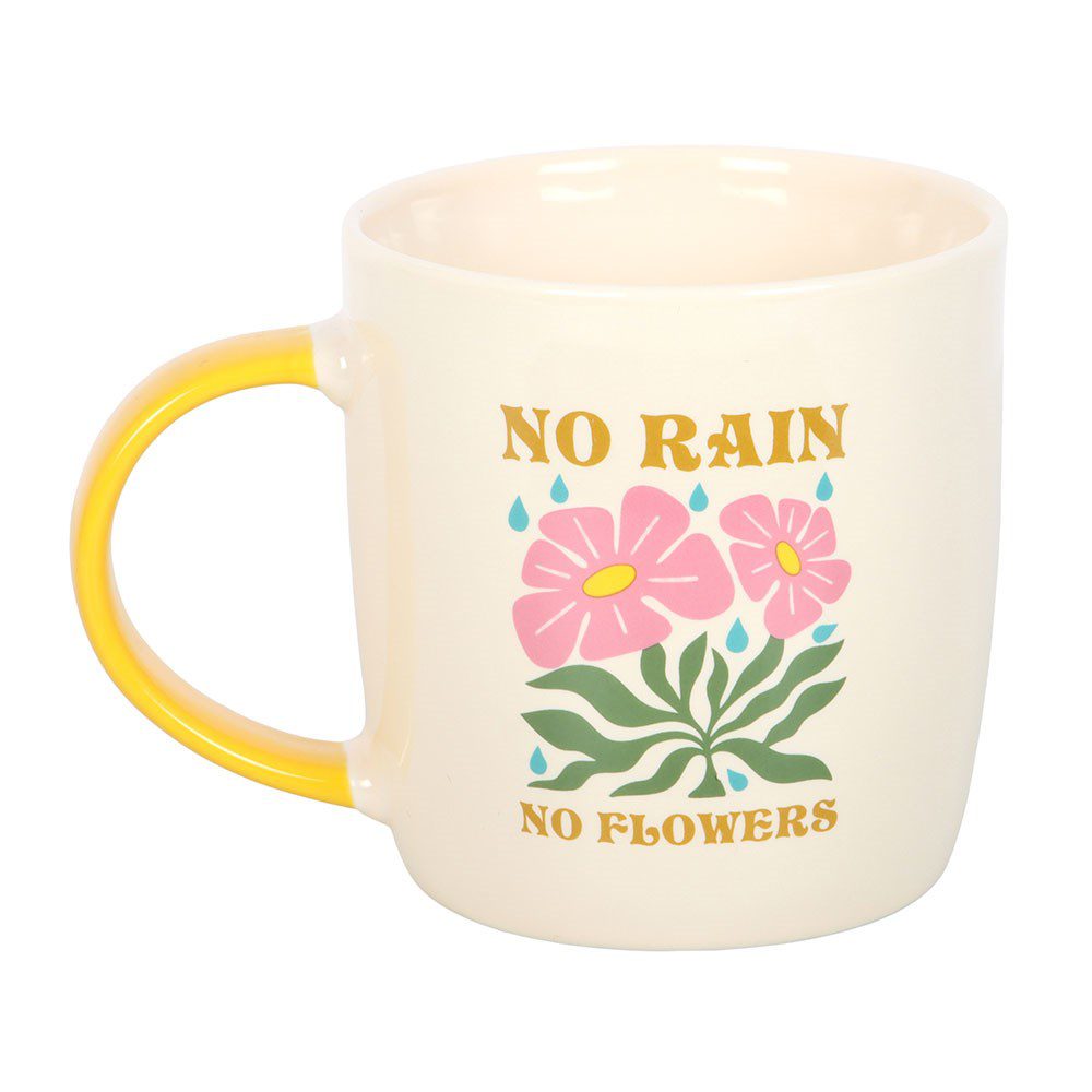 No Rain No Flowers Ceramic Mug - Image 3